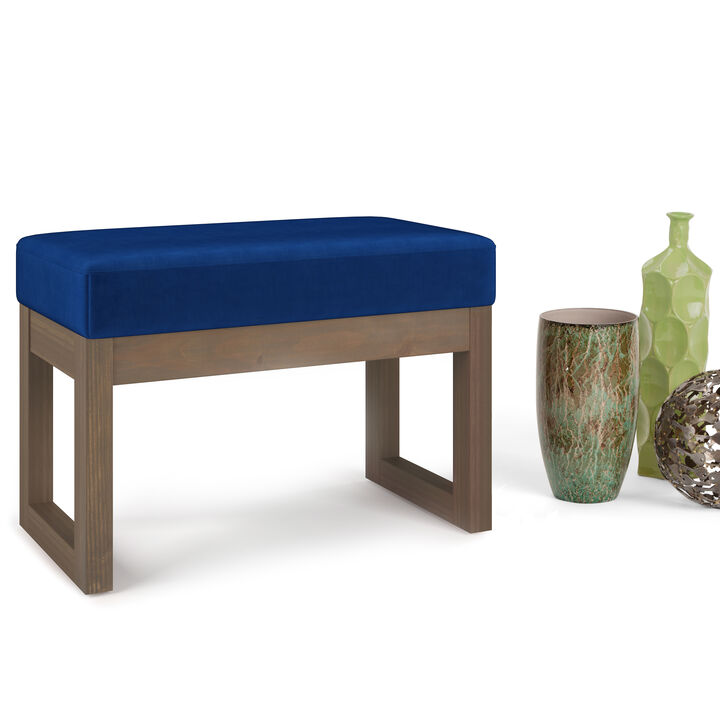 Milltown 26 in Wide Rectangle Footstool Small Ottoman Bench