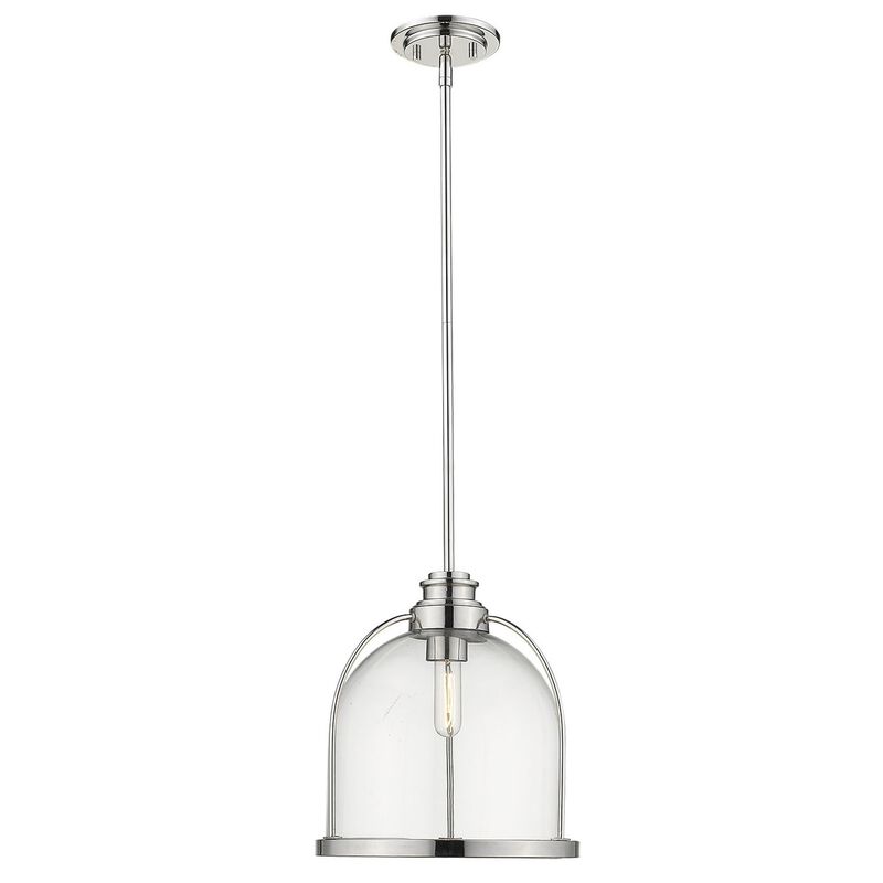 Hivvago Stanton 1-Light Polished Nickel Pendant