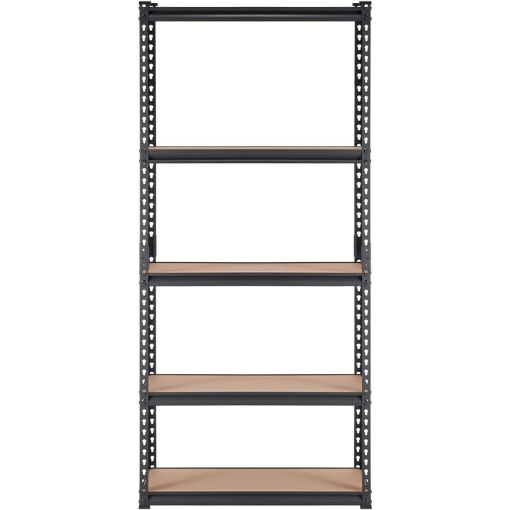 2000 Lbs 5 Tier Heavy Duty Garage Shelving 35 Inch Metal Utility Rack