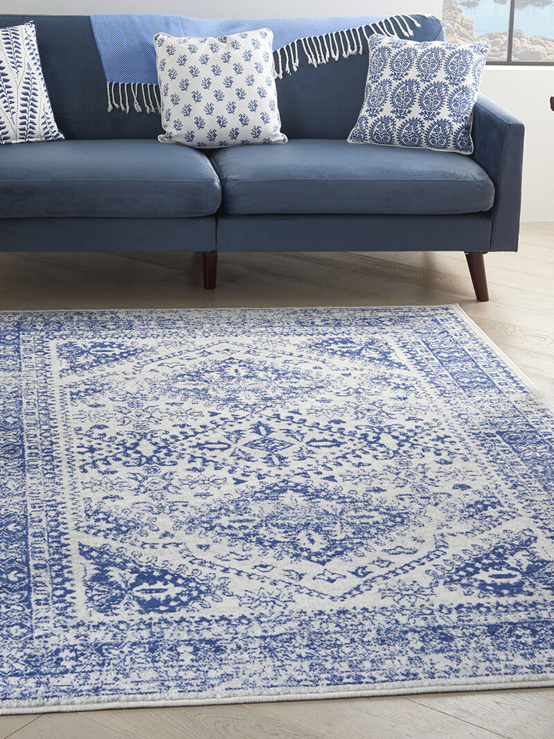 Whimsicle WHS15 Ivory/Navy 6' x 9' Rug