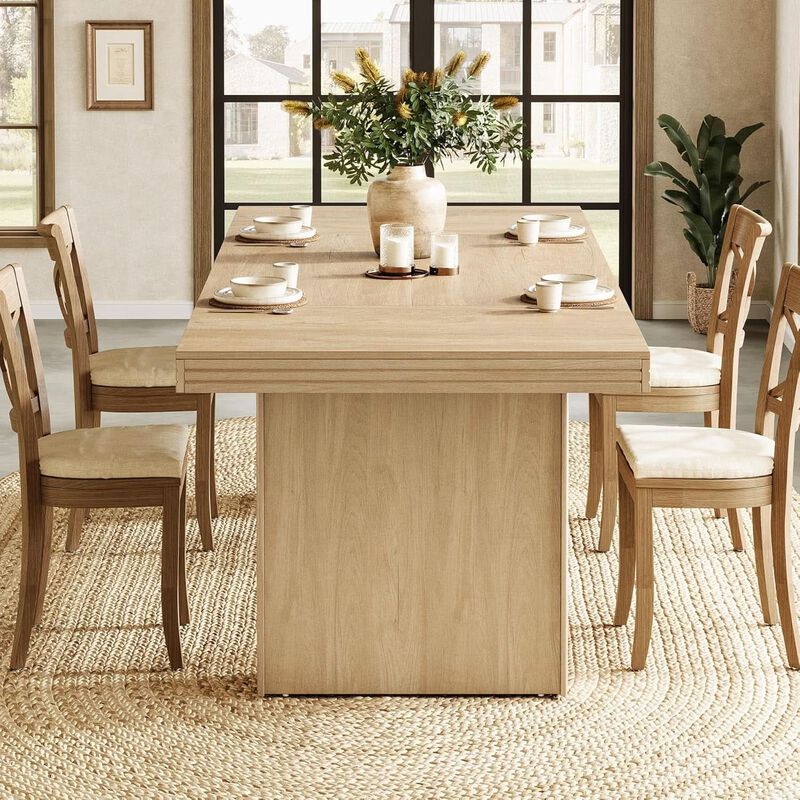 63" Dining Table Seats 6 image number 6