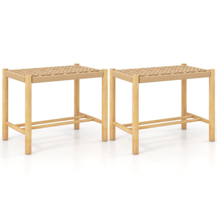 Hivvago 18 Inch Dining Stool Set of 2