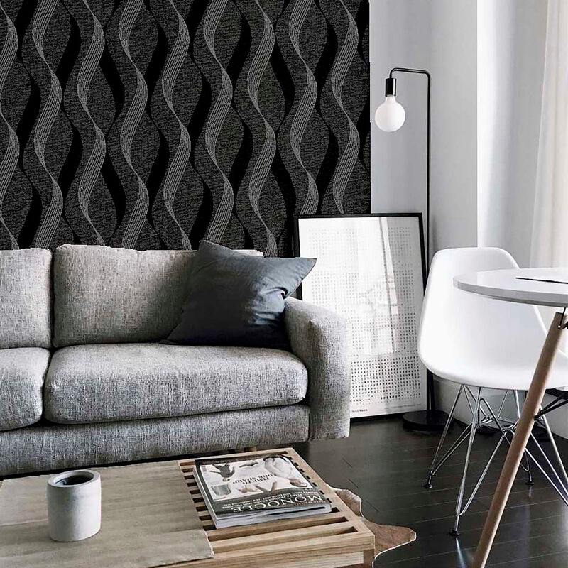 Wilhelmina Black Ribbon Wallpaper image number 2