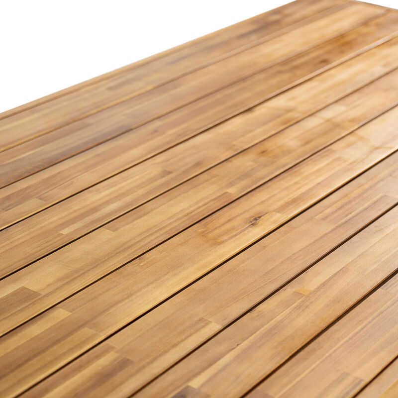 Trukdu Wood Outdoor Dining Table image number 7