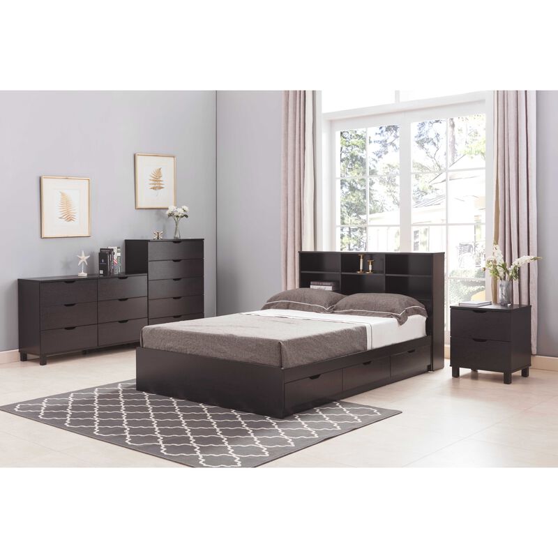 Red Cocoa Dresser with 6 Drawers