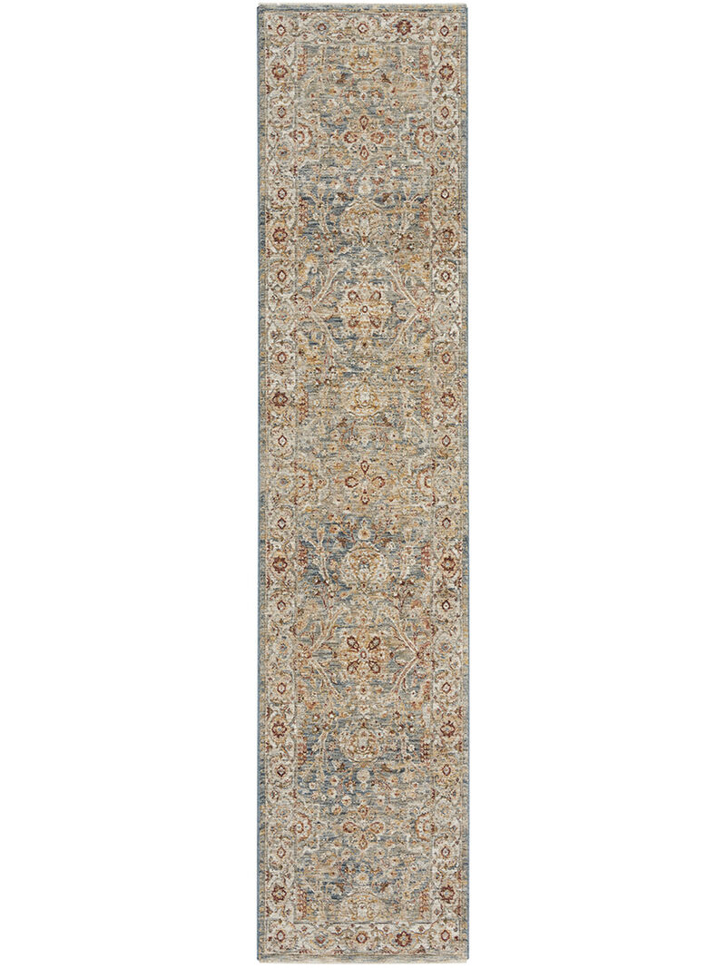 Sahar SHR03 Blue 2'3" x 10'2" Rug image number 0