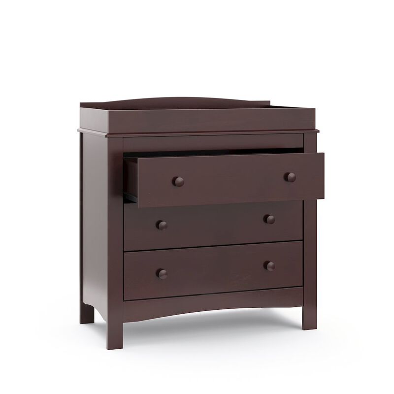 Graco Noah 3 Drawer Chest with Changing Topper (Espresso)