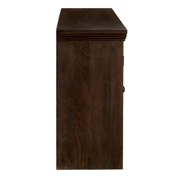 Alex Hamilton Hearst Sideboard 4-Door 4-Drawer in Barista Brown