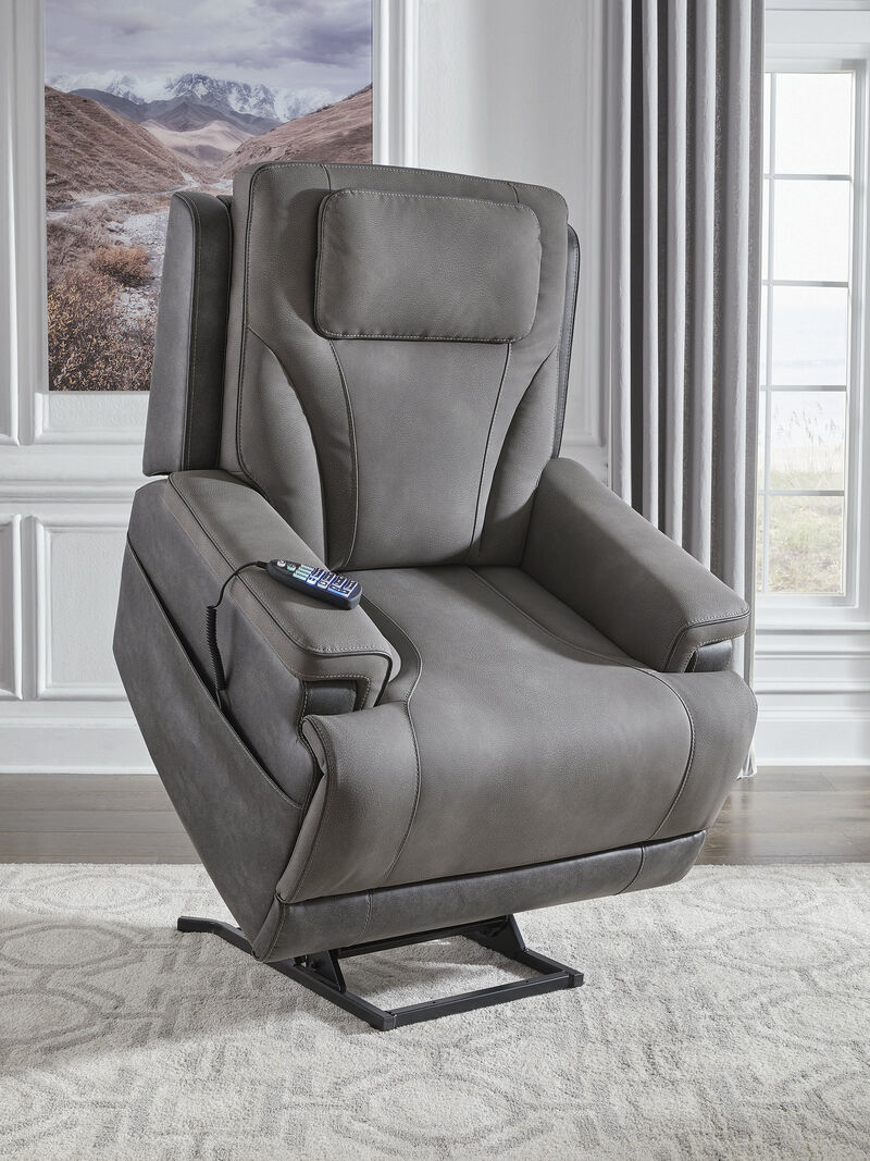 4Z-Serenity Zone Power Lift Recliner in Gray image number 3
