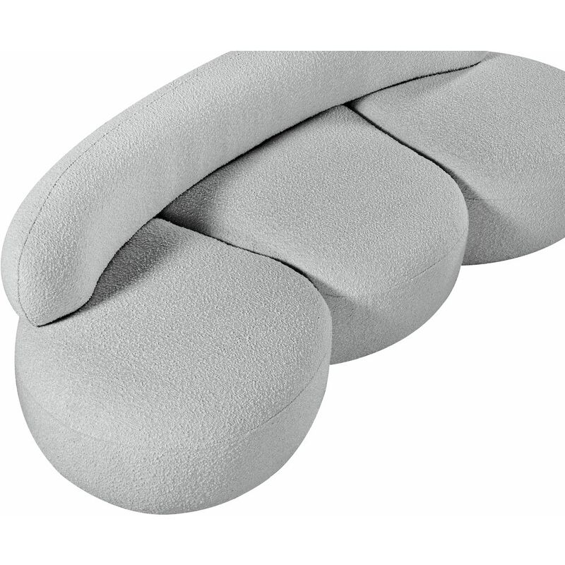 Meridian Furniture Venti Grey Boucle Fabric Sofa