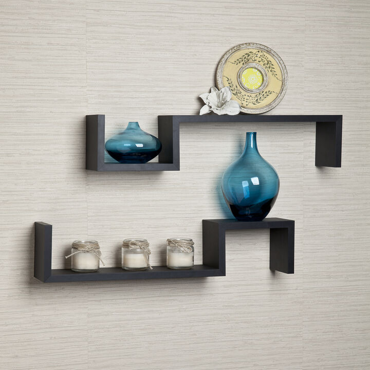 S Wall Mount Shelves (Set of 2)
