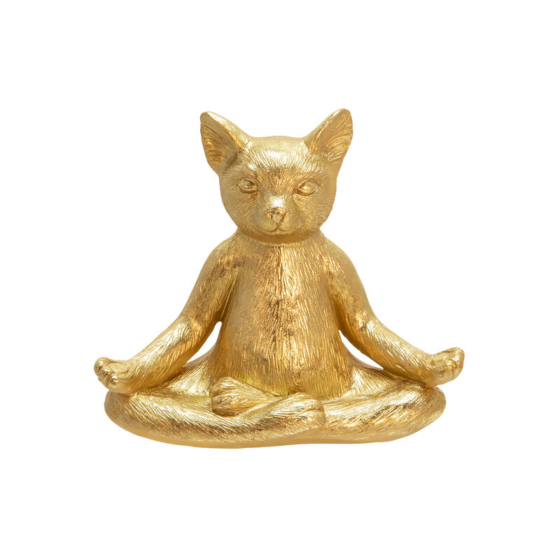 Yoga Cat Solid Sculpture