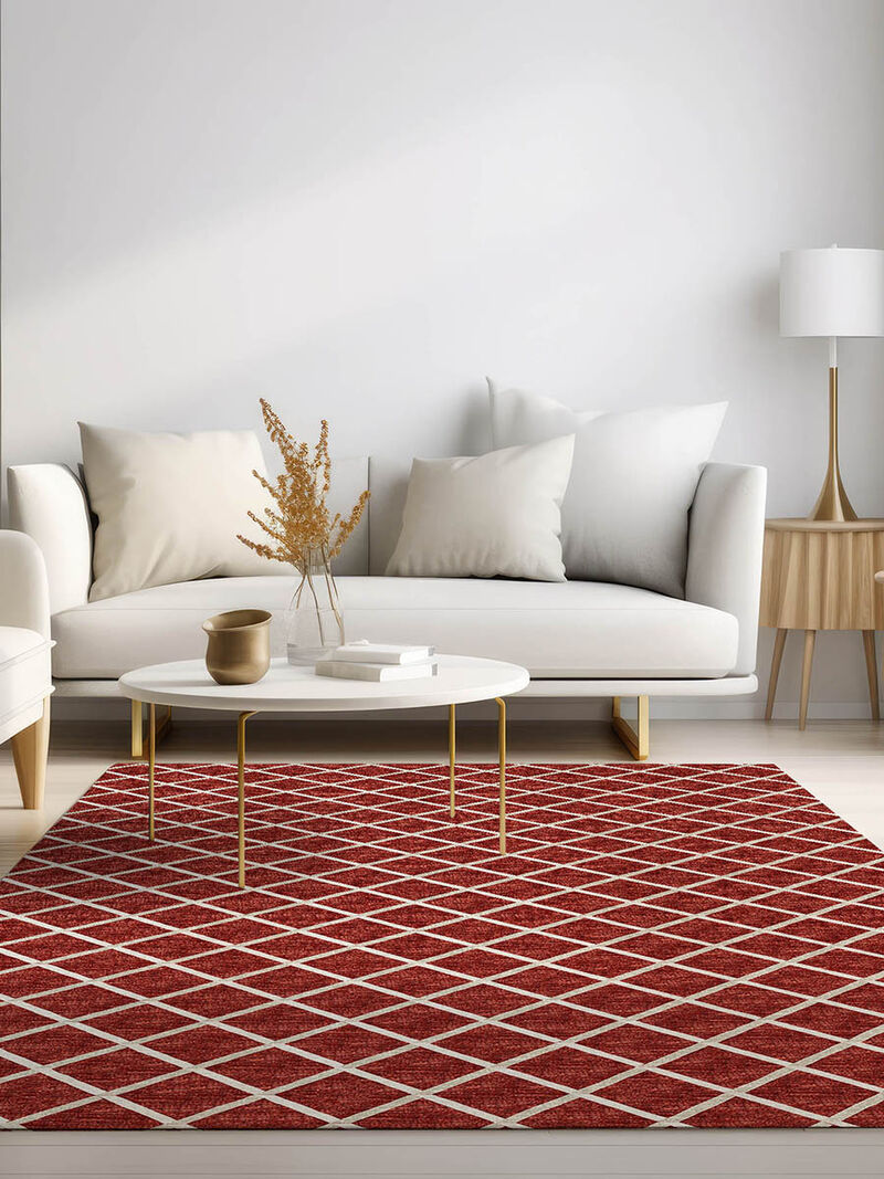 York YO1 Red 9' x 12' Rug