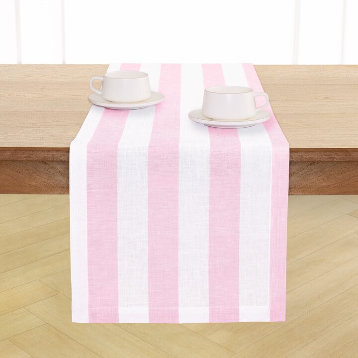 Linen Table Runner - Cabana Stripe