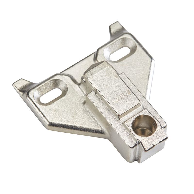 Blum Inc. 175L6660.22 6mm Face Frame Clip Mounting Plate, Nickel Plated