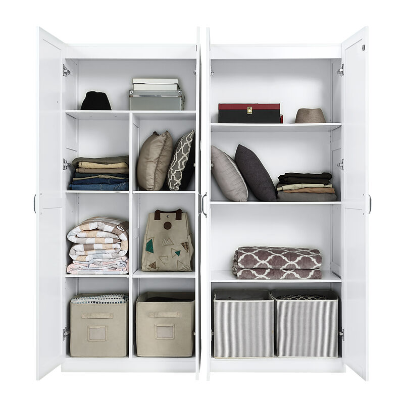 Hopkins White Storage Closet Set