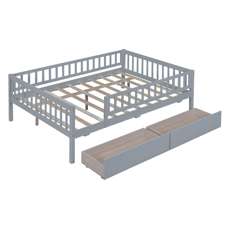 Whisen Multi-functional Design Wood Daybed with Two Drawers image number 4