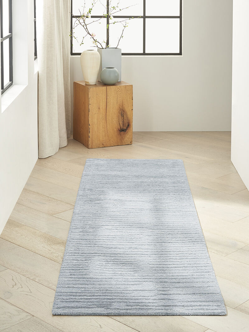 CK010 Linear LNR01 Light Blue 2'3" x 8' Rug image number 4