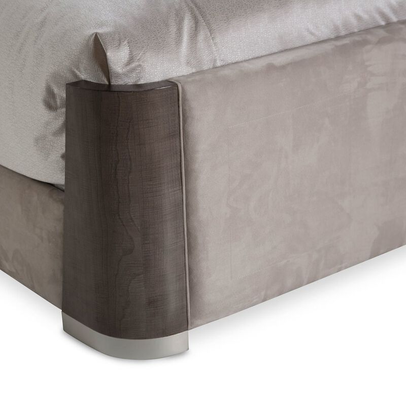 Michael Amini Roxbury Park Eastern King Dual-Panel Bed - Slate