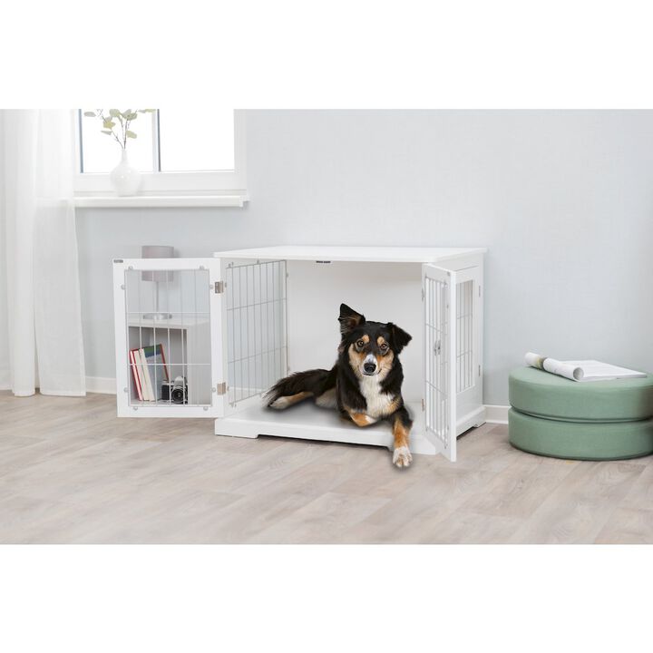 TRIXIE Dog Crate, Wooden Indoor Kennel Furniture for Dogs