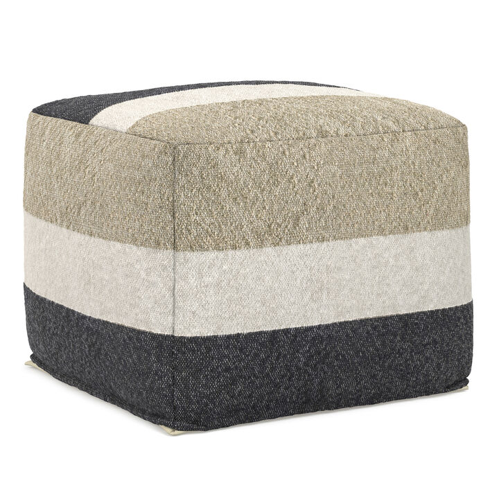 Simpli Home Claudette Square Pouf