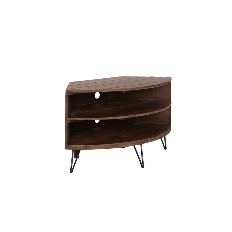Streamdale Reclaimed Wood Corner Media Table image number 5