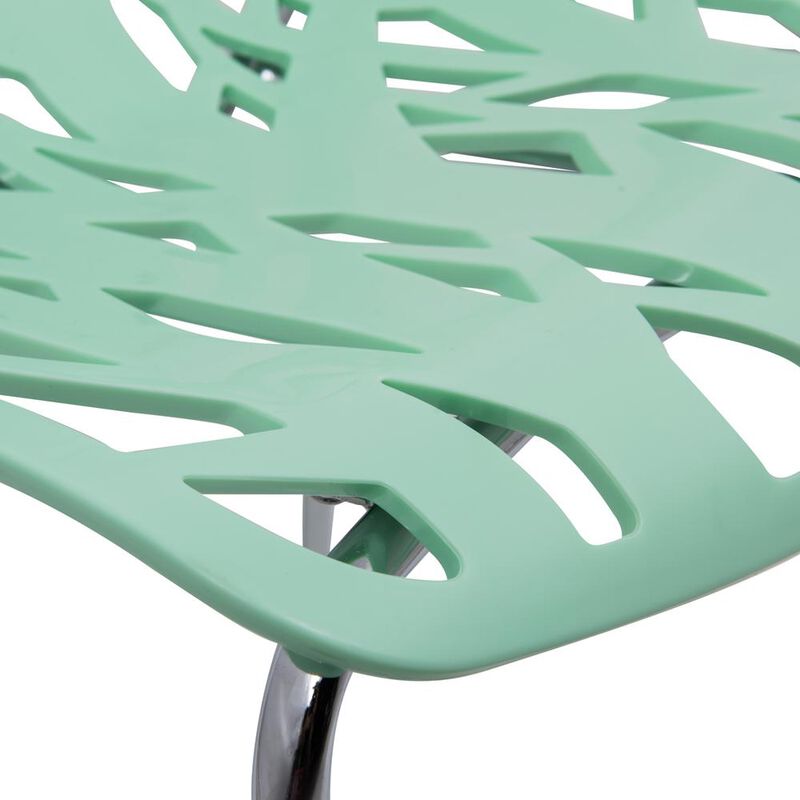 LeisureMod Modern Asbury Dining Chair w/ Chromed Legs image number 4
