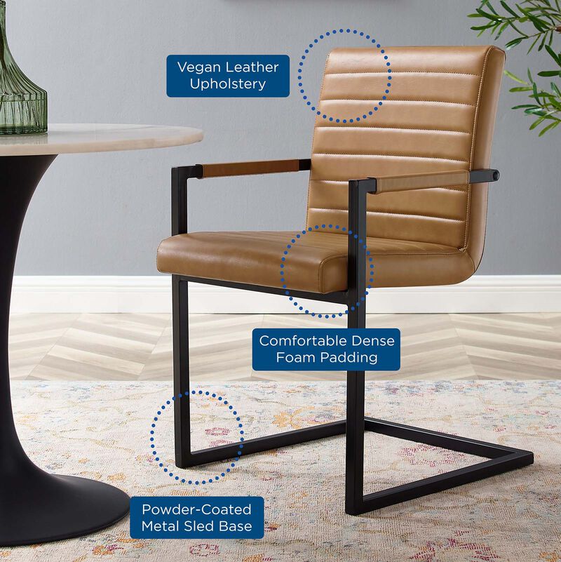 Savoy Vegan Leather Dining Chairs - Set of 2 image number 6