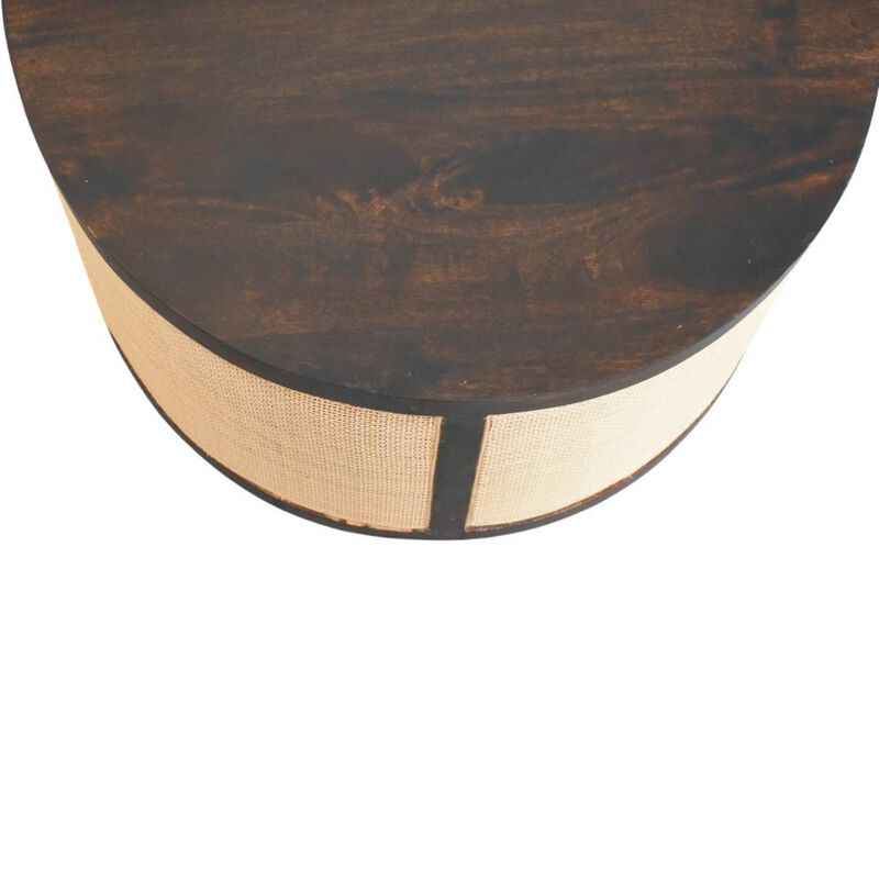 Artisan Furniture Solid Wood Monaco Round Rattan Centerpiece