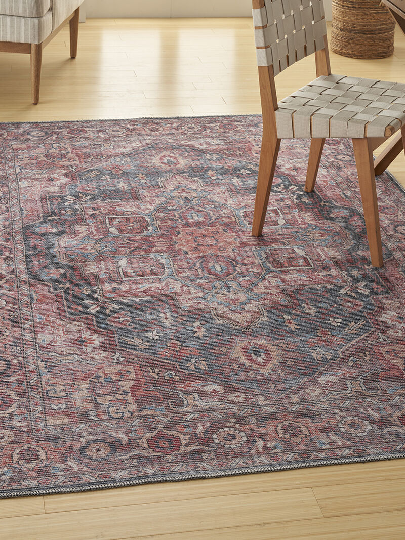 Machine Washable Series 1 SR101 Multicolor 4' x 6' Rug