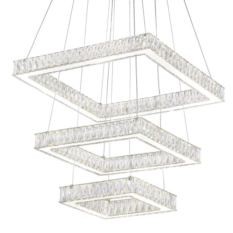 Florence LED Chandelier With Chrome Finish