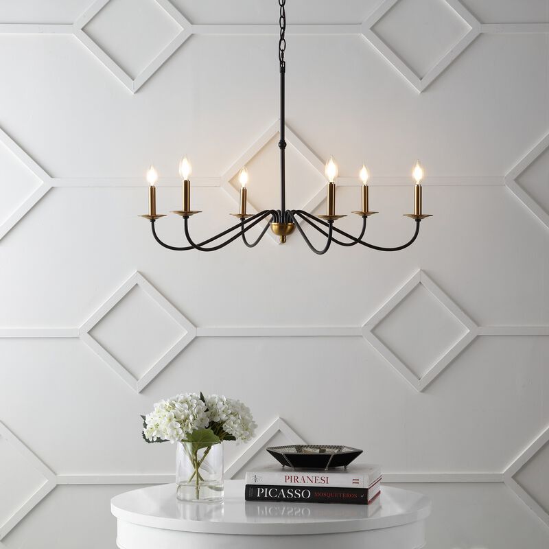 Wicklow Bohemian Farmhouse Iron LED Chandelier