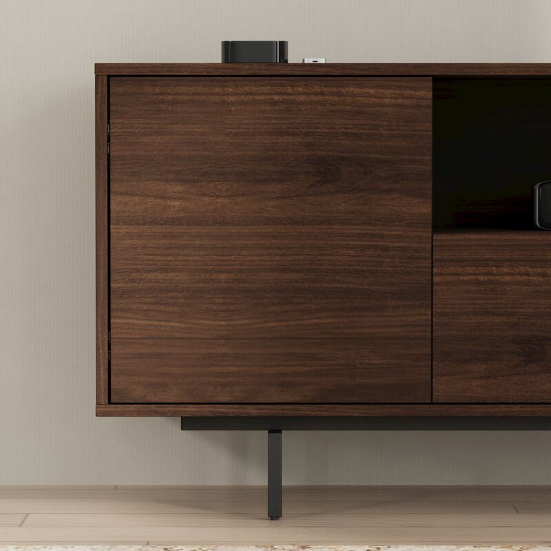 Comfort Pointe Avichi Walnut Laminate 3 Door TV Console