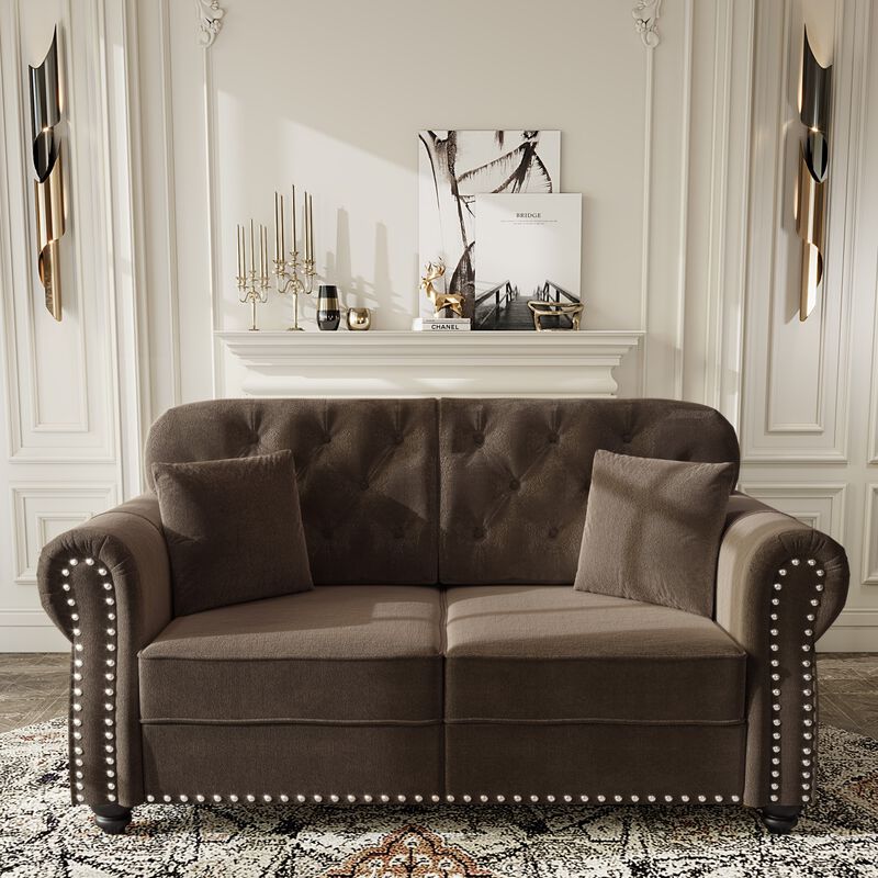 Besfan Chesterfield Loveseat image number 1
