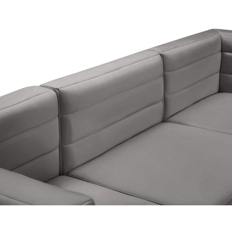 Meridian Furniture Quincy Grey Velvet Modular Sofa