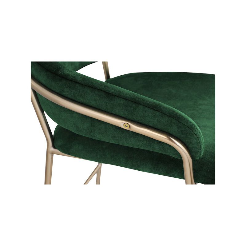 Meridian Furniture Yara Velvet Counter Stool