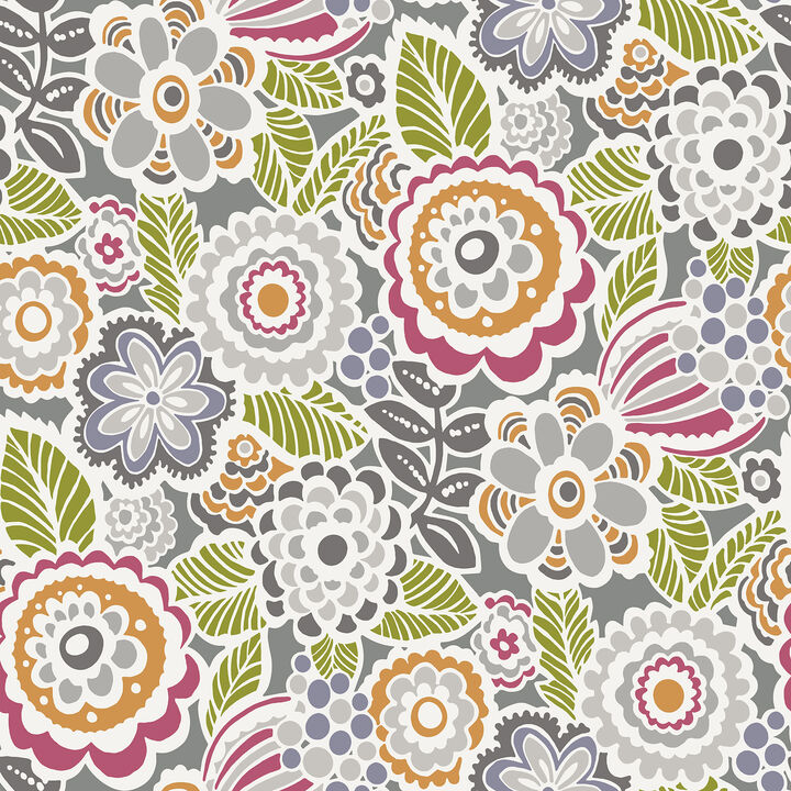 Lucy Multicolor Floral Wallpaper (Set of 2)