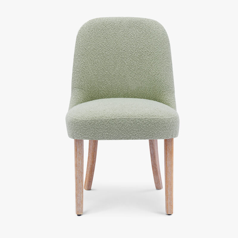 WestinTrends Genevieve Mid-Century Modern Upholstered Boucle Dining Chair