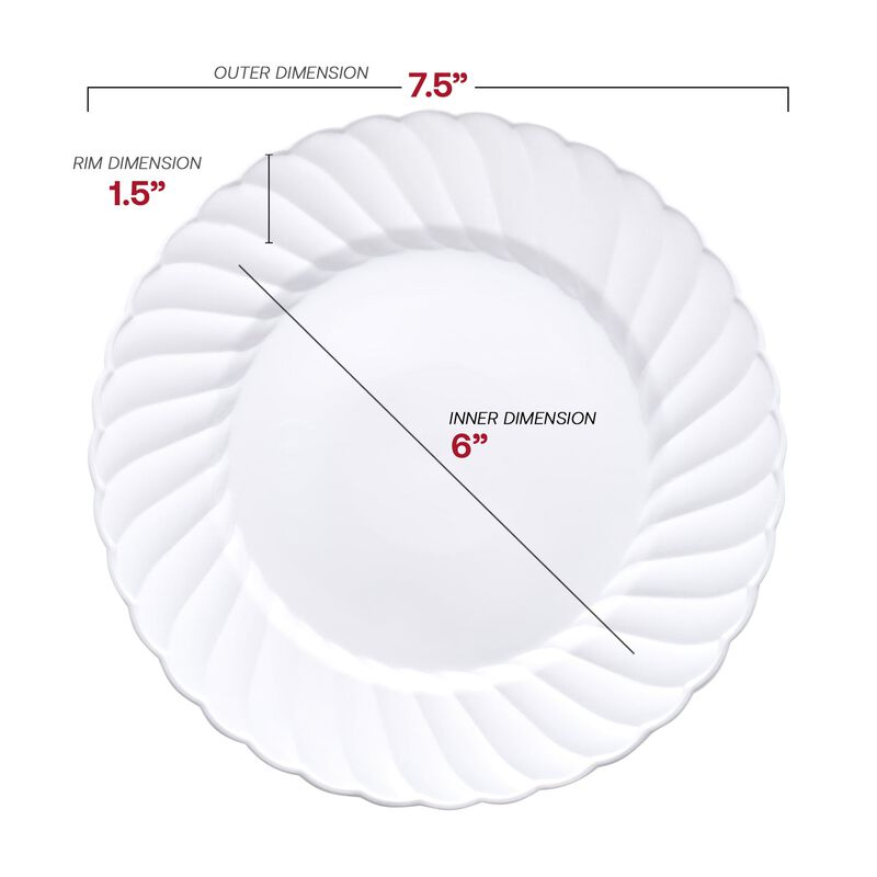 White Flair Plastic Dinnerware Value Set (72 Sets) image number 3