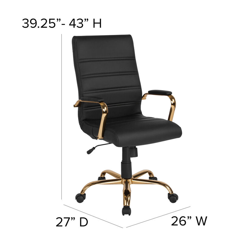 Flash Furniture  High Back  Leather Executive Swivel Chair image number 4