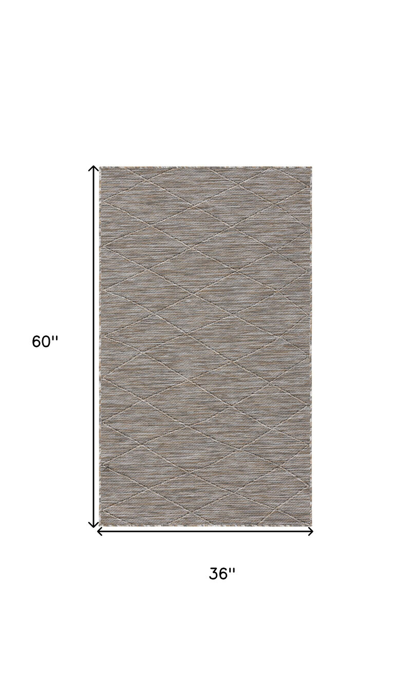 HomeRoots Geometric Indoor Outdoor Area Rug image number 2