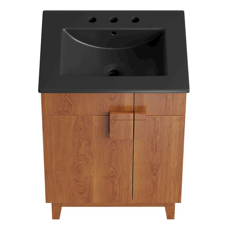 Modway Miles Vanity, Black Walnut image number 4