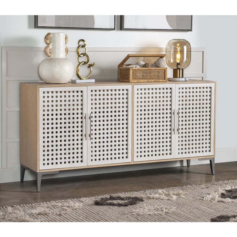 Legacy Classic Biscayne Credenza - 4-Door, 2-Drawer, Adjustable Wine Storage