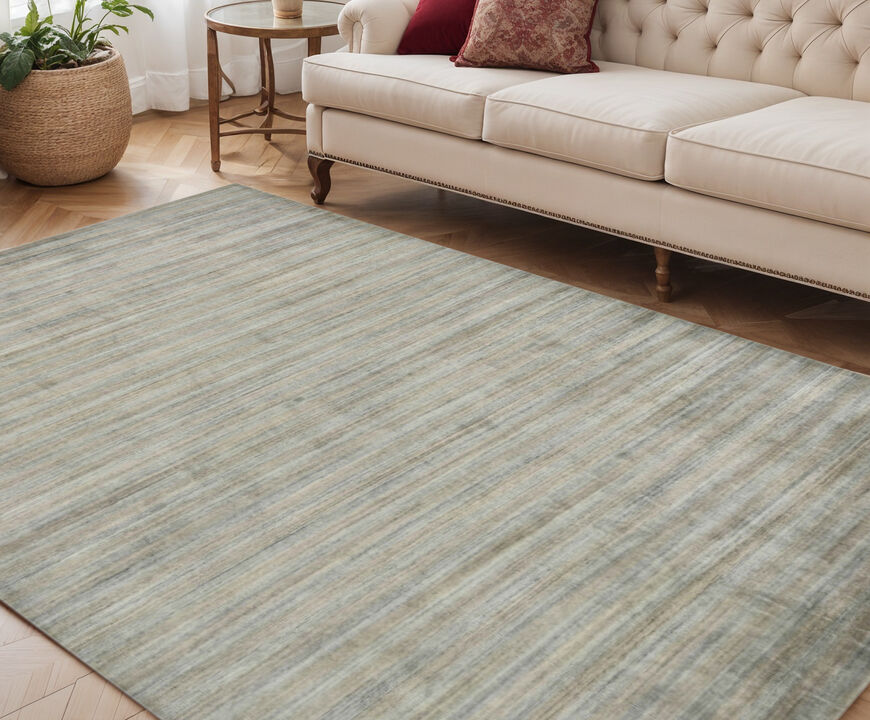 HomeRoots Oriental Hand Woven Area Rug With Fringe