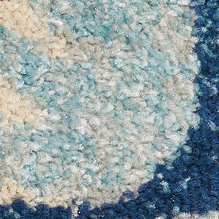 HomeRoots Botanical Leaves Area Rug