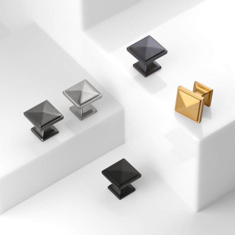Hestia Hardware 10 Pack New Prism Square Cabinet Knobs image number 4