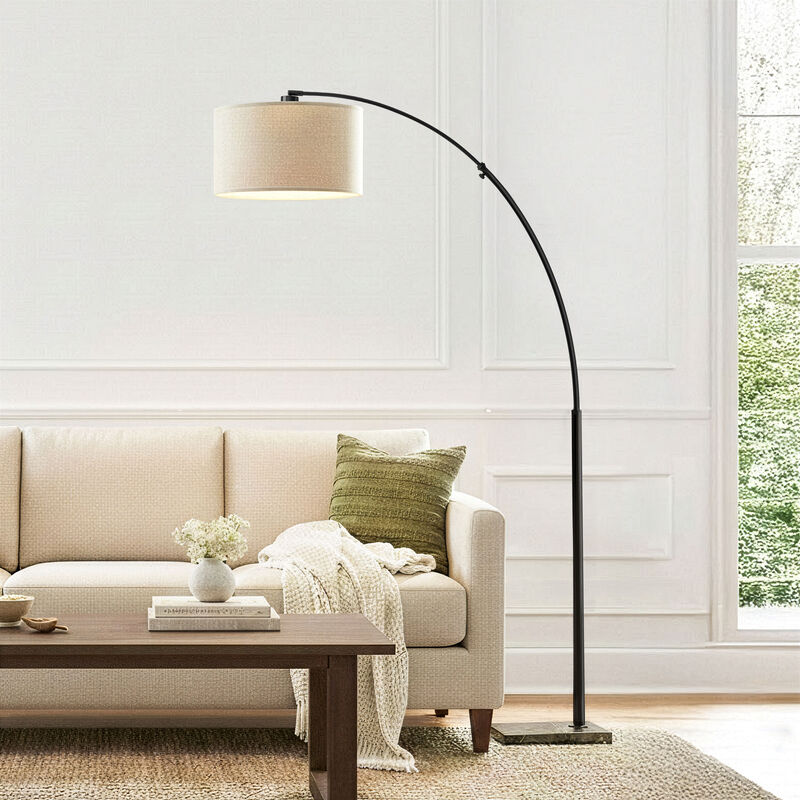 Logan Black LED Floor Lamp image number 1