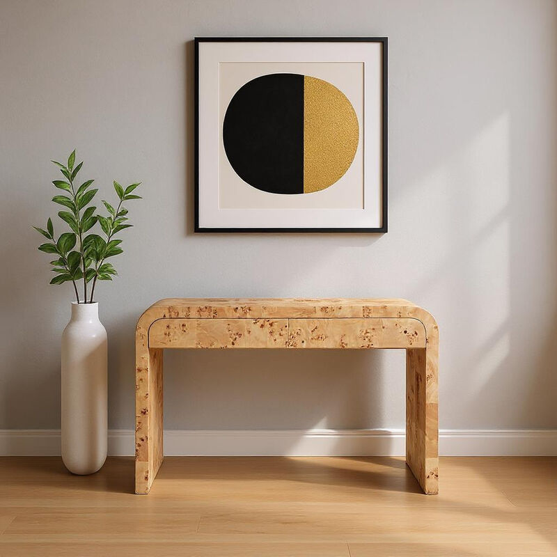 Meridian Furniture Cresthill Natural Ash Console Table