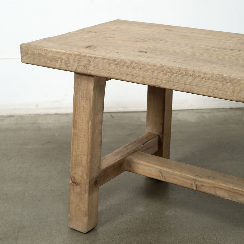 Pine Entryway Bench in Weathered Natural image number 6