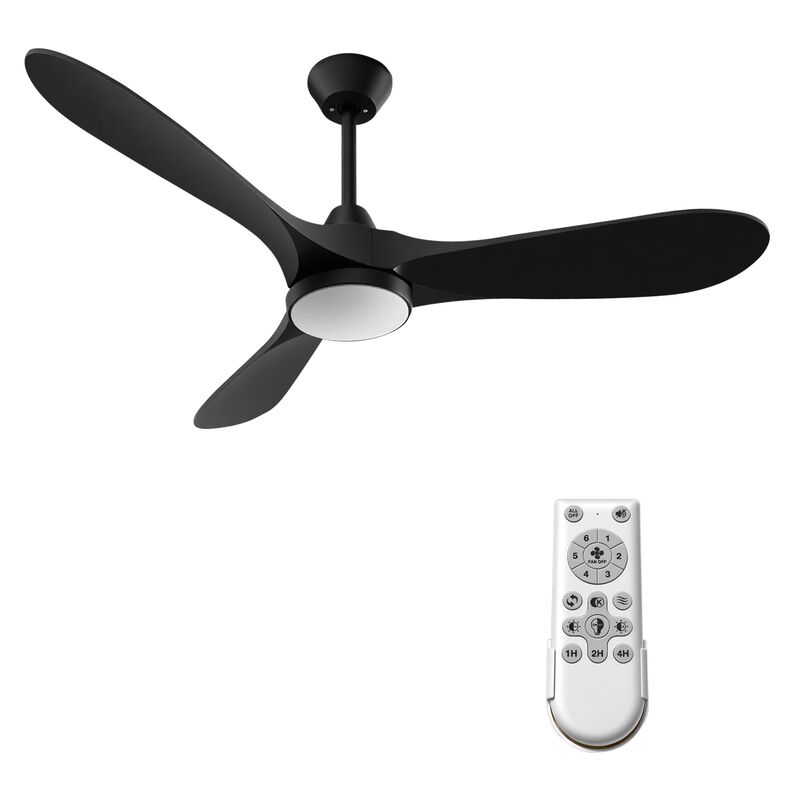 ELEMENT ACE Modern Ceiling Fan with Integrated LED Light and Remote Control Featuring Energy-Efficient DC Motor for Quiet Operation image number 5